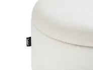 Upholstered Storage Bench OKLAHOMA Chenille Off-White_962066