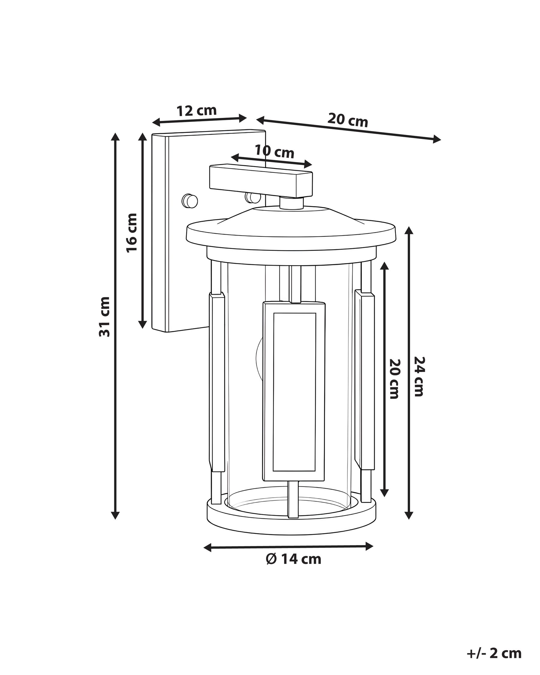 Outdoor Wall Light VEDEA Black_1094579