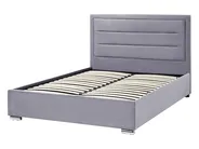 Ottoman Bed ROUEN Velvet Dark Grey 140 x 200 cm (EU Double)_843798