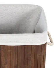 Laundry Basket KOMARI Bamboo Dark Brown 72 L_849022