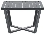 Garden Corner Sofa with Table 5 Seater VIZZINI Metal Grey_798490