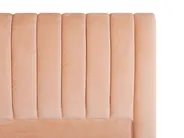 Bed Velvet MARVILLE 160 x 200 cm (EU King Size) Peach Pink_773416