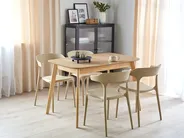 Extending Dining Table MADOX Light Oak 120/150 cm 75 cm_879072