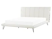 Bed Faux Leather BETIN 160 x 200 cm (EU King Size) Light Beige_788907