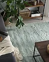 Korkeanukkainen matto EVREN Mintunvihreä 200 x 200 cm