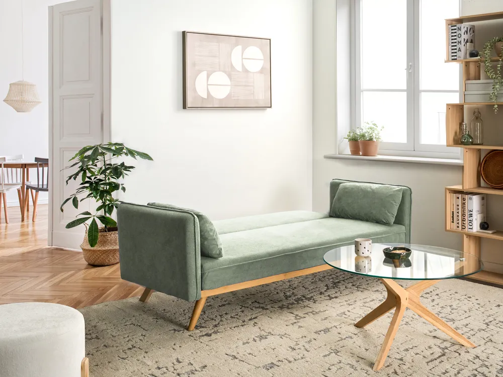 Sofa Bed ASAA Fabric Light Green_993934