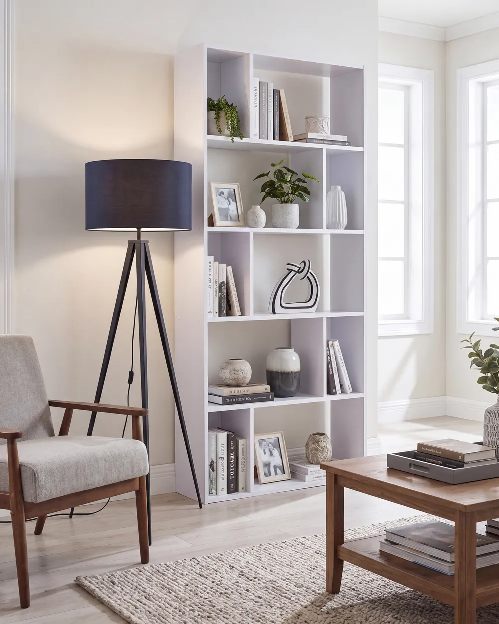 5 Tier Bookcase ORILLA 174 cm White_1145620