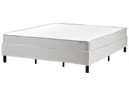 Divan Bed without Headboard Fabric COUNTESS 180 x 200 cm (EU Super King) Light Grey_1054442