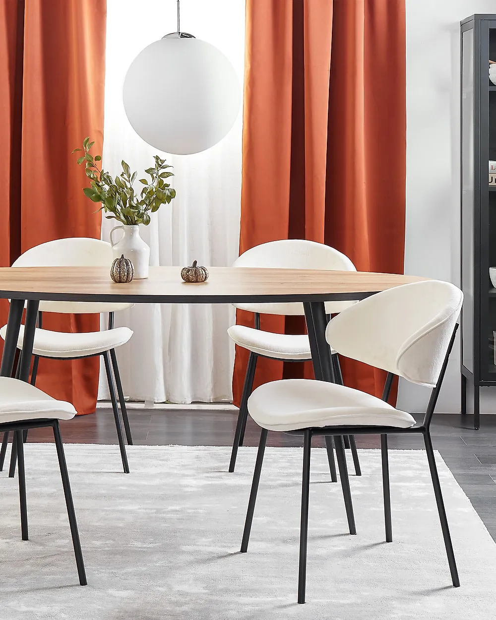 Ruokatuolisetti 2 kpl KIANA Kangas Vaaleanbeige_1183153