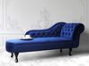 Right-Hand Chaise Longue NIMES Velvet Navy Blue