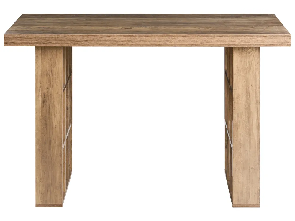 Skrivbord ELURA 120 cm 60 cm med hyllor Ljusbrun_1092002