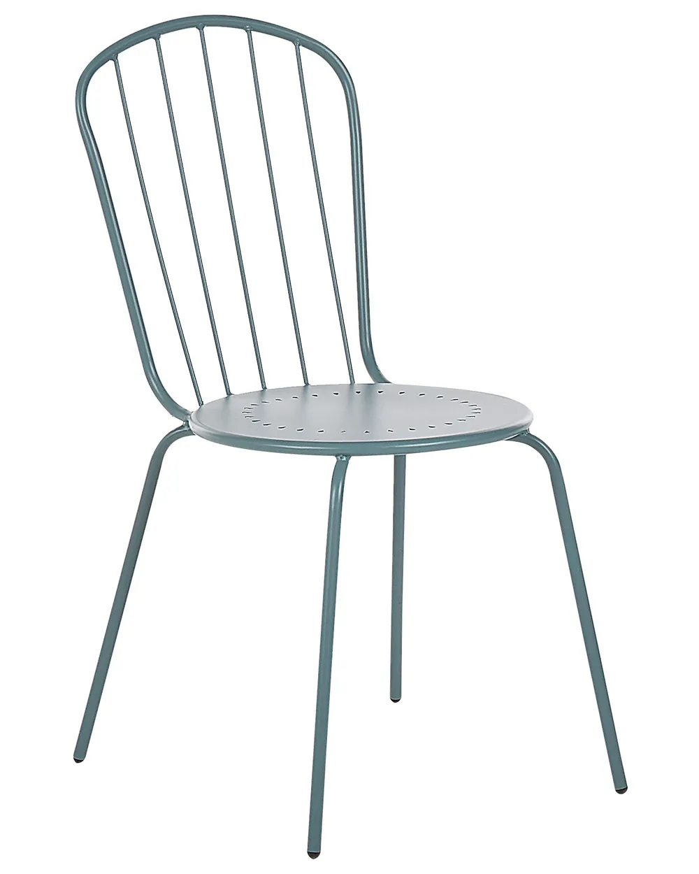 Set of 4 Garden Chairs CALVI Metal Light Blue_815609