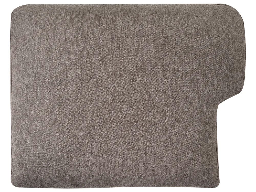 Living Room Set 7 Seater LOUSTO Fabric Brown_1044077