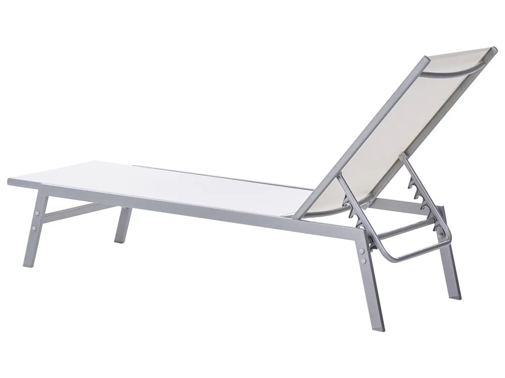 Sun Lounger NOLI Reclining Metal White_781052