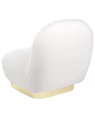 Fåtölj LOVIISA Bouclé Vit_844960