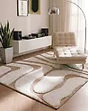Matto HARTZ Beige/valkoinen 160 x 230 cm