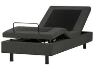 Adjustable Bed without Headboard Fabric DUKE II 80 x 200 cm (EU Small Single) Dark Grey_987298