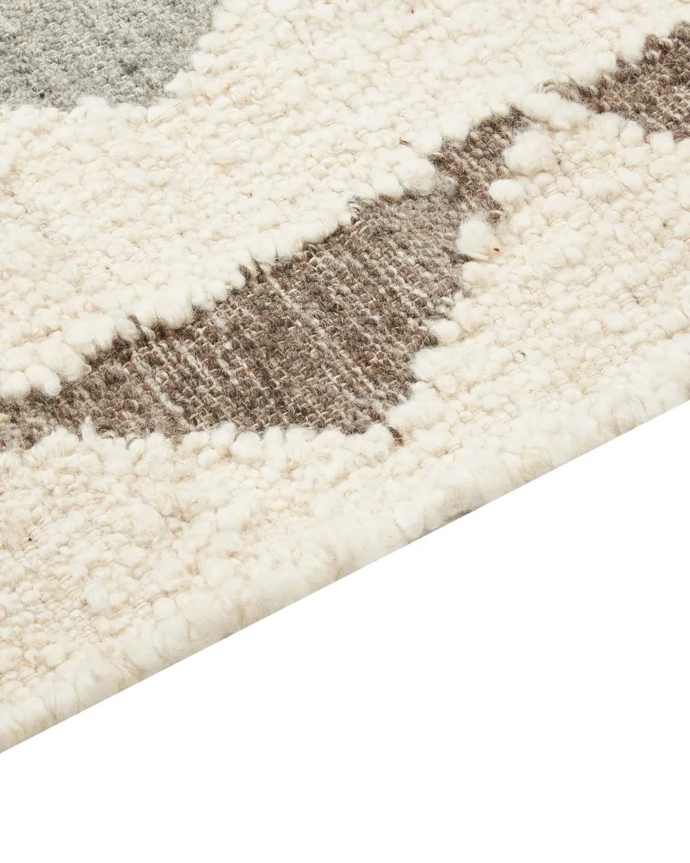 Rug ARALEZ Beige 80 x 150 cm Wool_859704