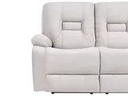 Soffgrupp med elektrisk reclinerfunktion 6-sits BERGEN med USB-port Sammet Ljusbeige_1064834