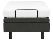 Adjustable Bed without Headboard Fabric DUKE II 80 x 200 cm (EU Small Single) Dark Grey_987304