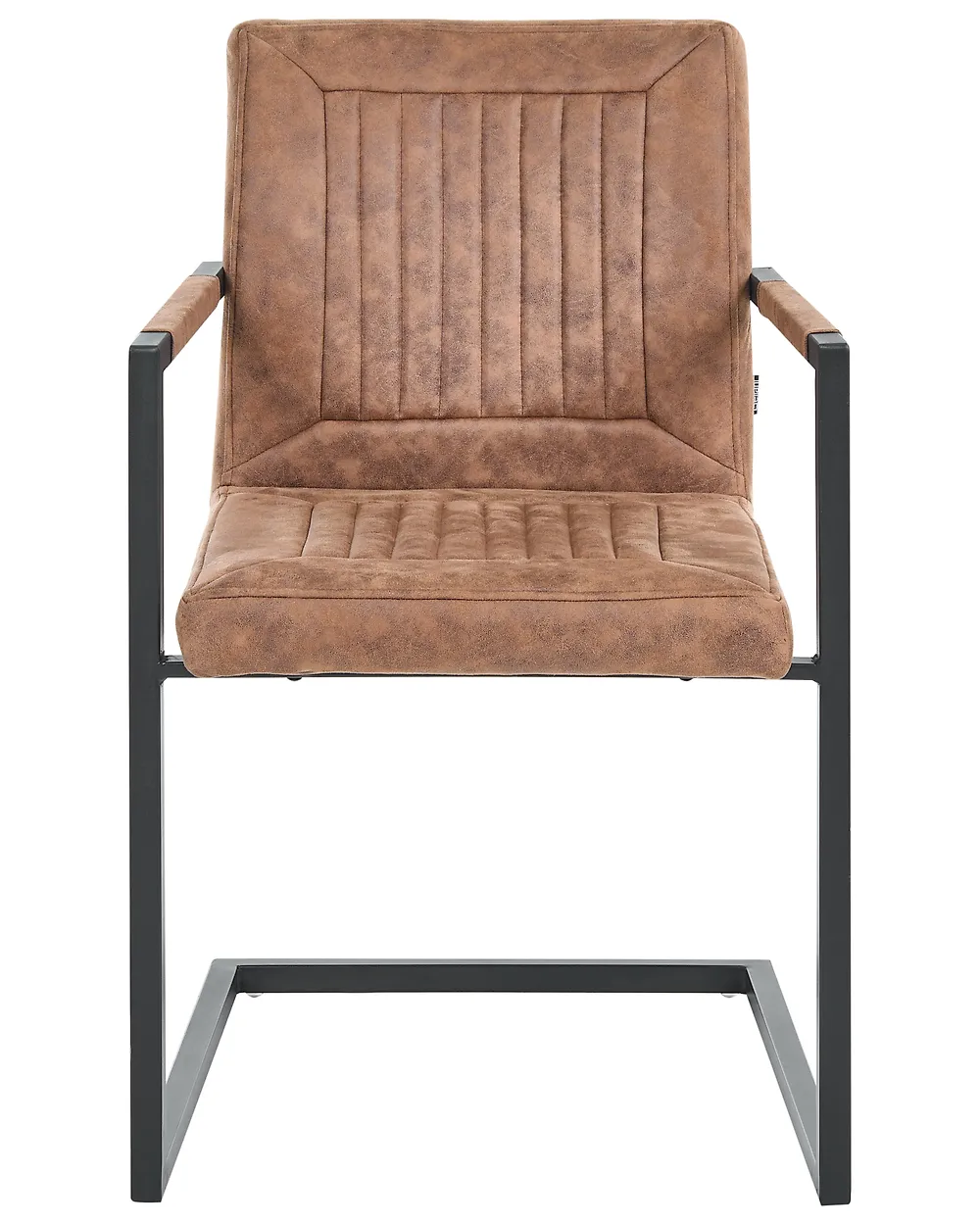 Set med 2 konferensstolar BRANDOL Konstläder Brun_1176767