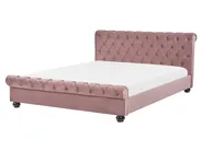 Waterbed Velvet AVALLON 160 x 200 cm (EU King Size) Pink_846756