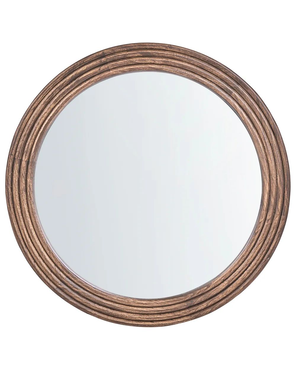 Wall Mirror BANNE 80 cm 80 cm Paulownia Wood Brown