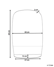 Wall Mirror with Shelf BRANNAY 40 cm 60 cm Silver_915539