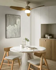 Takfläkt med lampa ANDERSON med fjärrkontroll LED Ljusbrun_988761