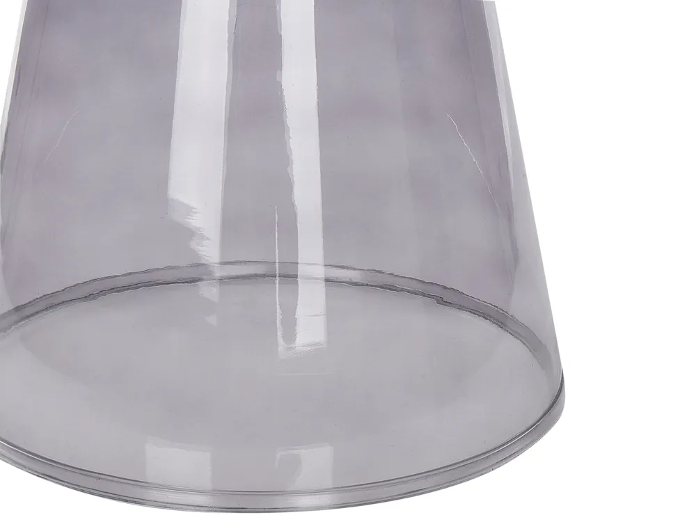 Set of 2 Side Tables LAGUNA/CALDERA Glass Grey_883273
