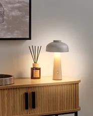 Wireless LED Table Lamp AGUSAN with Dimmer Metal Grey_955313