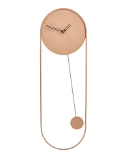 Wall Clock SALVAN 20 cm Metal Peach Pink_941084