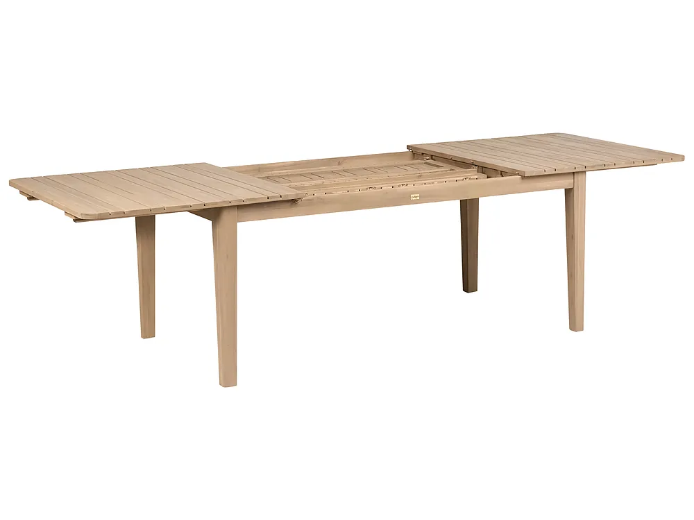 Jatkettava puutarhapöytä TOSCANELLA 180/280 cm 100 cm Sertifioitu akaasia Vaaleanruskea_1161832