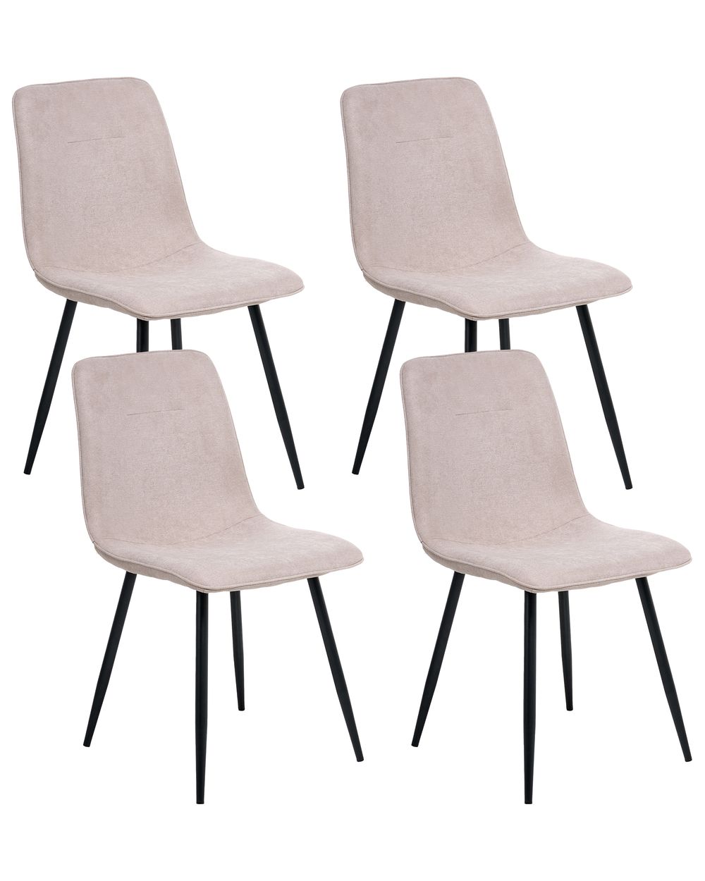 Sett med 4 spisestoler TUSCOLA Beige