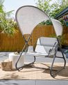Patio Swing SOLAGNA Metal Light Grey
