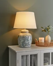 Table Lamp JAMAPA Porcelain White/ Blue_961364