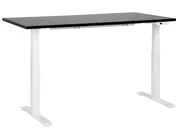 Elektriskt höj- och sänkbart skrivbord DESTINES 160 cm 72 cm Svart/ Vit_899360