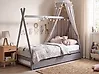 Kids Trundle Bed Pine Wood TALMONTIERS 90 x 200 cm (EU Single) Grey