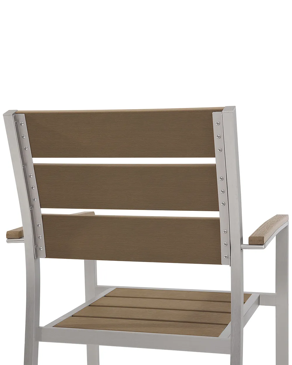 Set of 6 Garden Chairs VERNIO Brown_713299