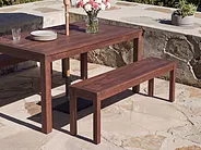 Puutarhapöytä TUSCANIA 180 cm 100 cm Eukalyptuspuu Tummanruskea_1154996