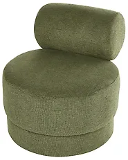 Swivel Armchair KARVIA  Fabric Green_1169210