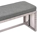 Garden Lounge Set with Table 8 Seater VITERBO with Cushions PE Rattan Grey_704744