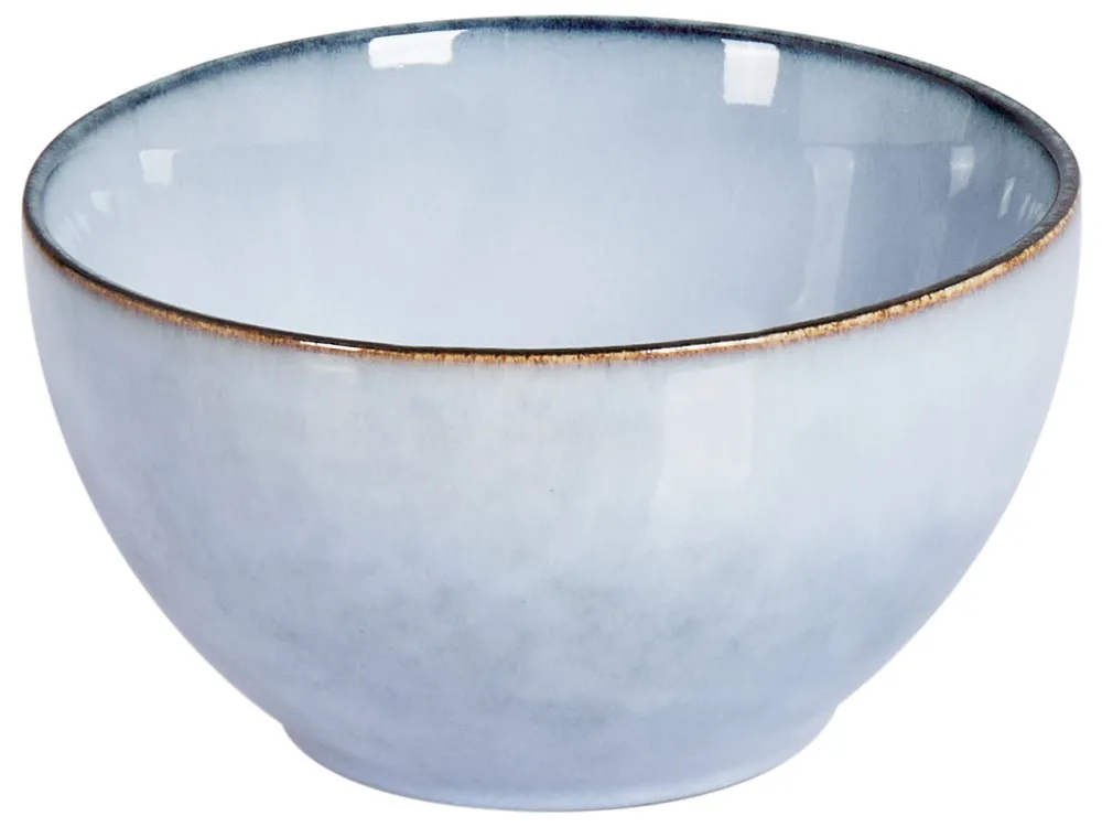 Set med 4 skålar JUNIPER Stengods Ljusblå_957431