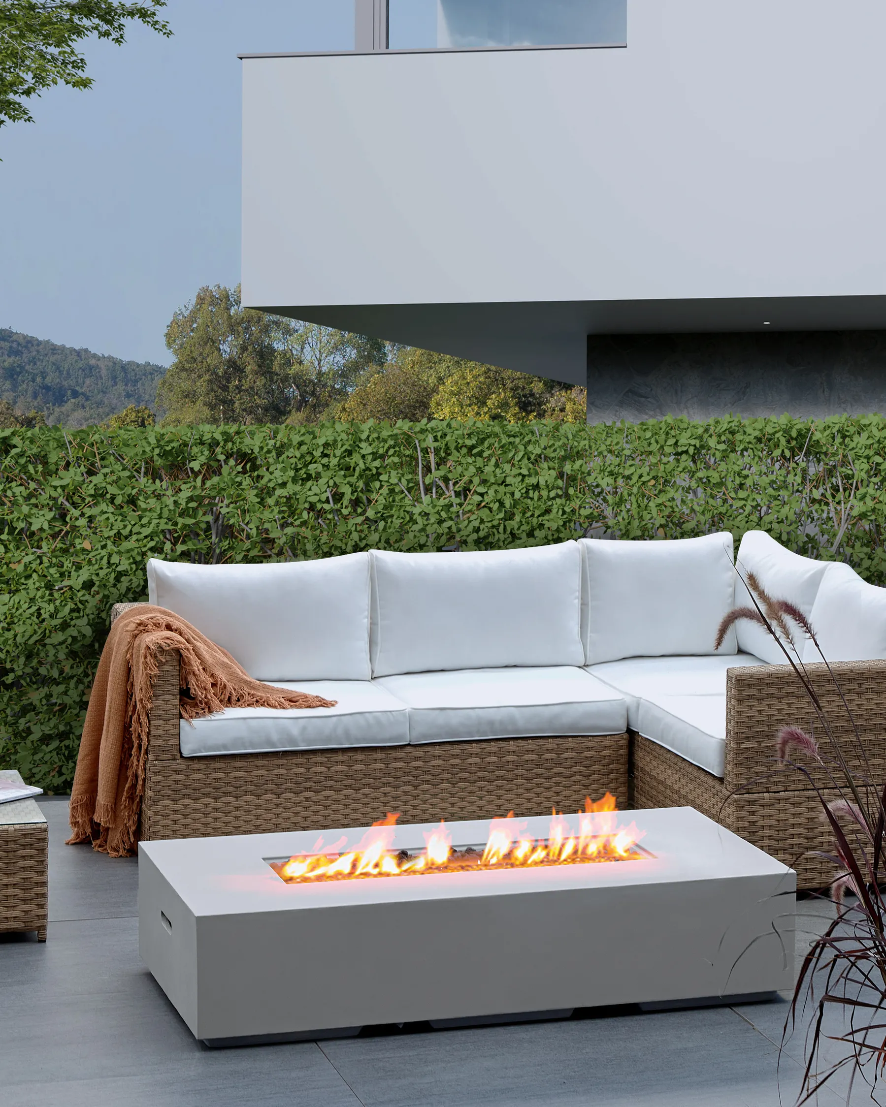 Fire Pit PAVO II Light Grey_933864