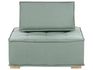Modular Corner Sofa 5 Seater TIBRO Fabric Light Green Left Hand_1057813