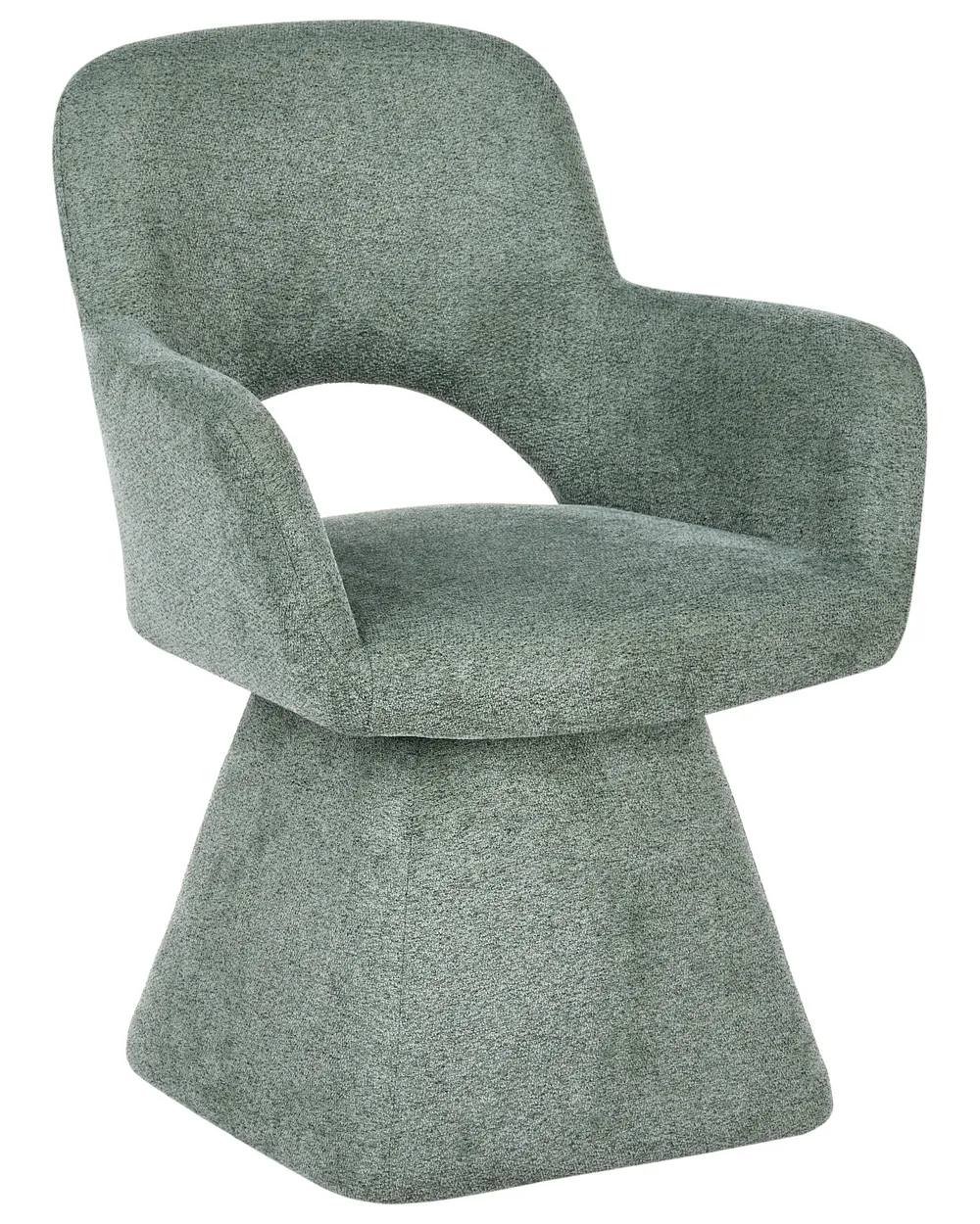 Dining Chair Swivel VALLBY Fabric Dark Green