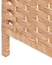4 Panel Room Divider LAPPAGO 163 cm 170 cm Natural_874028