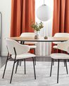 Set of 2 Dining Chairs KENAI Light Beige