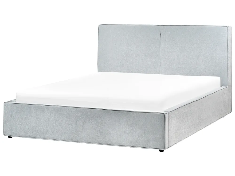 Ottoman Bed MOISSAC Chenille Light Blue 160 x 200 cm (EU King Size)_980954