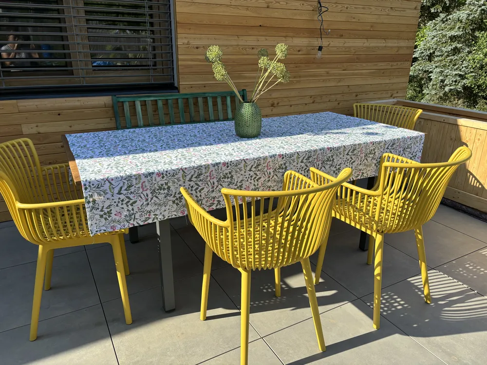 Set of 4 Garden Chairs PESARO Yellow_927507